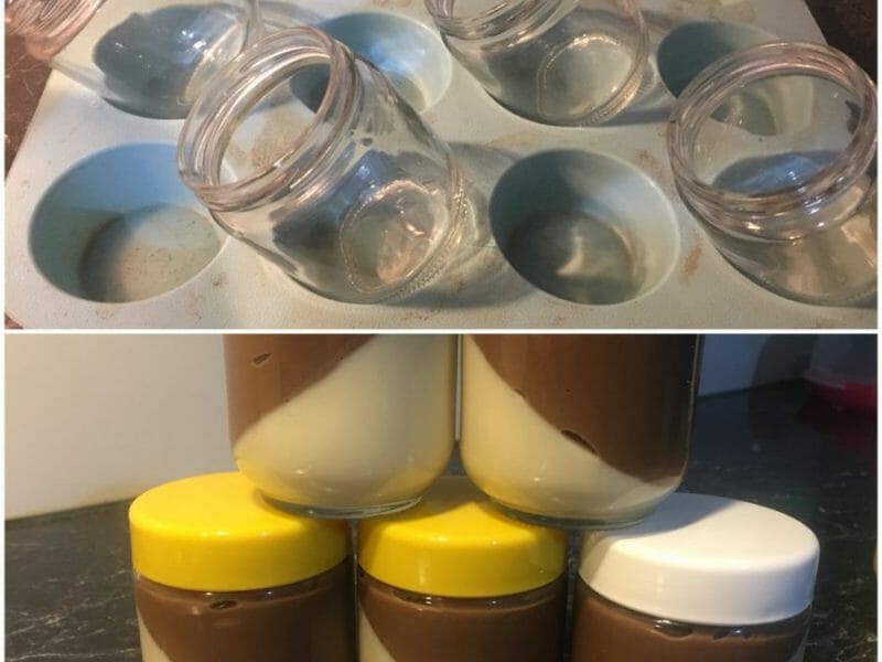 Cliquez pour zoomer ! Crème dessert au deux saveurs Thermomix par lea57250