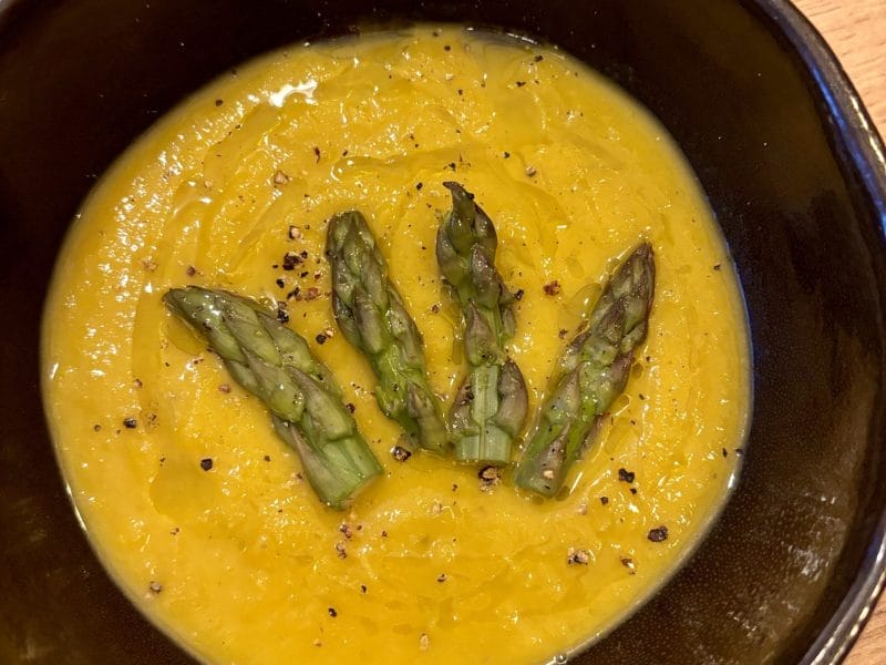 Cliquez pour zoomer ! Velouté d’asperges et carottes Thermomix par Céline