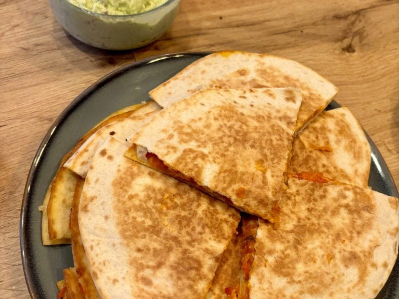 Cliquez pour zoomer ! Quesadillas poulet guacamole Thermomix par Céline