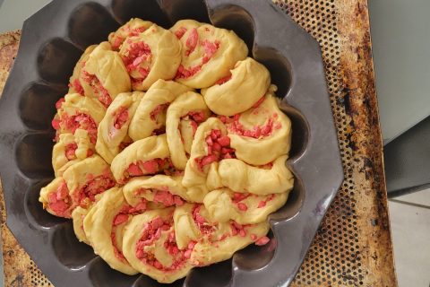 Cliquez pour zoomer ! Brioche aux pralines roses Thermomix par cindy731