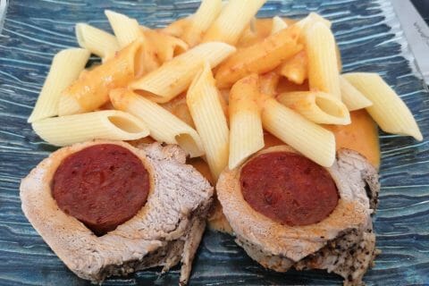 Cliquez pour zoomer ! Filet mignon au chorizo Thermomix par Dans la cuisine de Manue