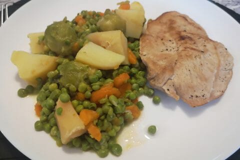 Jardinière de légumes aux lardons Thermomix par Dans la cuisine de Manue