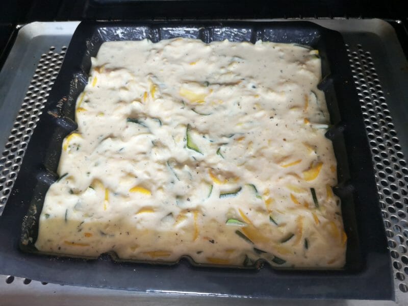 Cliquez pour zoomer ! Clafoutis courgettes et feta Thermomix par Dans la cuisine de Manue