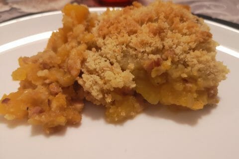 Cliquez pour zoomer ! Crumble de butternut au chorizo Thermomix par Dans la cuisine de Manue