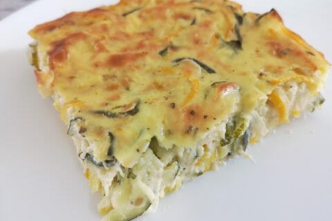 Cliquez pour zoomer ! Clafoutis courgettes et feta Thermomix par Dans la cuisine de Manue