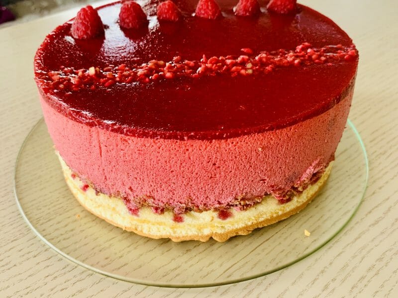 Cliquez pour zoomer ! Bavarois aux framboises Thermomix par Paule