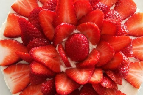 Cliquez pour zoomer ! Tarte aux fraises sans cuisson Thermomix par Audrey