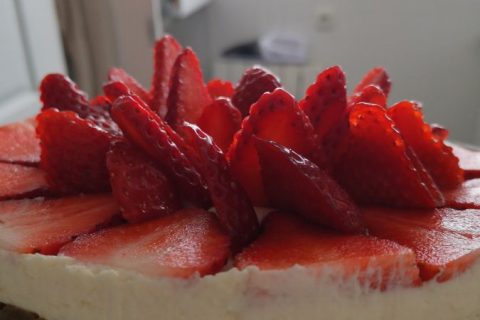 Cliquez pour zoomer ! Tarte aux fraises sans cuisson Thermomix par Audrey