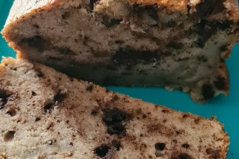 Cliquez pour zoomer ! Cake banane et pépites de chocolat Thermomix par Aline_8