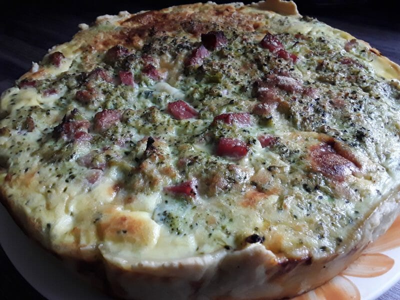 Cliquez pour zoomer ! Quiche au brocoli et jambon Thermomix par Malain