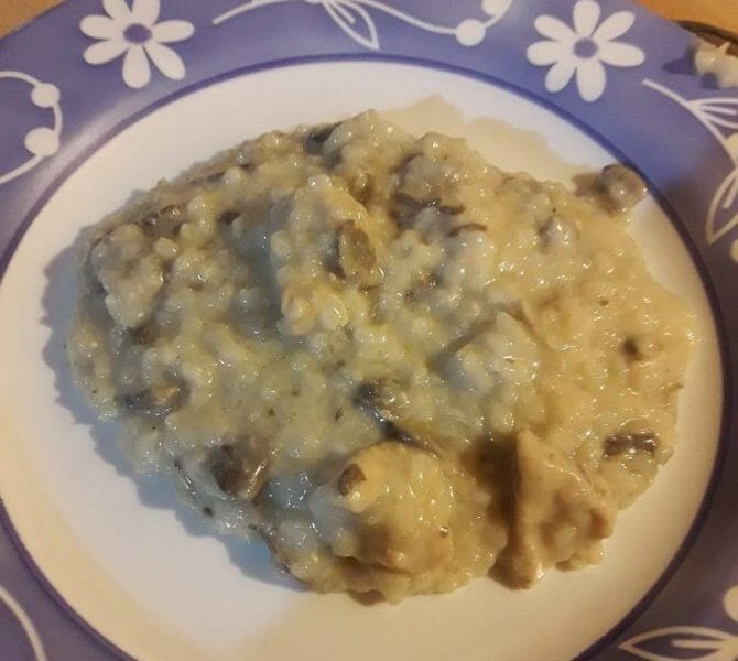 Cliquez pour zoomer ! Risotto poulet et champignons Thermomix par aqualine