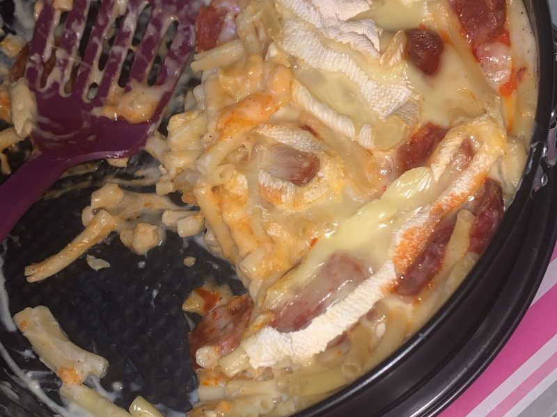 Cliquez pour zoomer ! Gratin de macaroni reblochon et chorizo Thermomix par kimberl