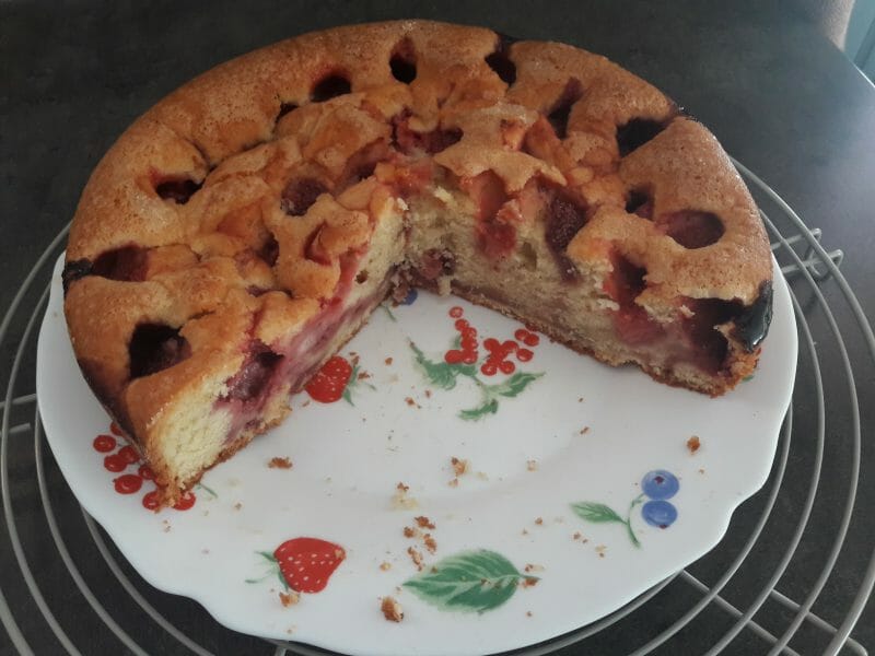 Cliquez pour zoomer ! Gâteau aux fraises Thermomix par fabie38