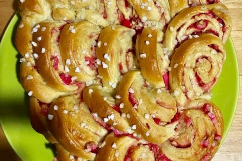 Cliquez pour zoomer ! Brioche aux pralines roses Thermomix par Maglac