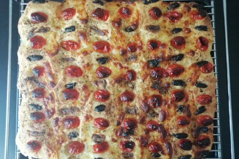 Cliquez pour zoomer ! Focaccia des Pouilles au Thermomix