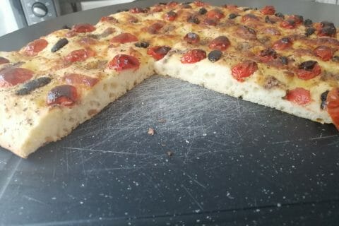 Cliquez pour zoomer ! Focaccia des Pouilles au Thermomix