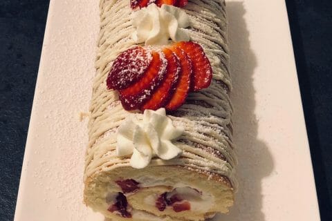 Cliquez pour zoomer ! Fraisier roulé Thermomix par mar