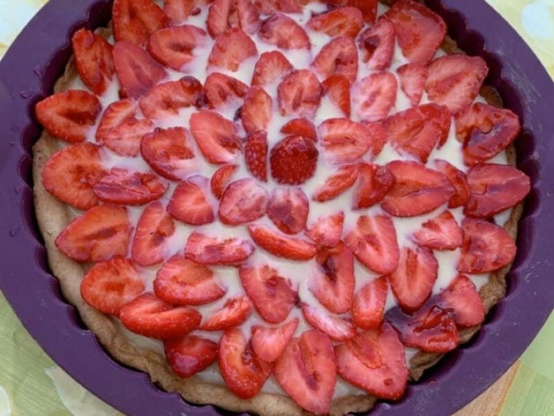 Cliquez pour zoomer ! Tarte aux fraises Thermomix par Lau20