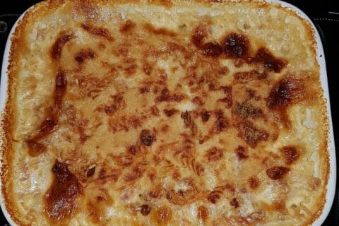 Cliquez pour zoomer ! Gratin de fusilli au jambon au Thermomix