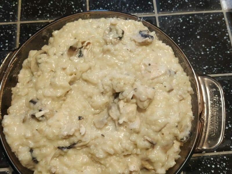 Cliquez pour zoomer ! Risotto poulet et champignons Thermomix par tetedecochon