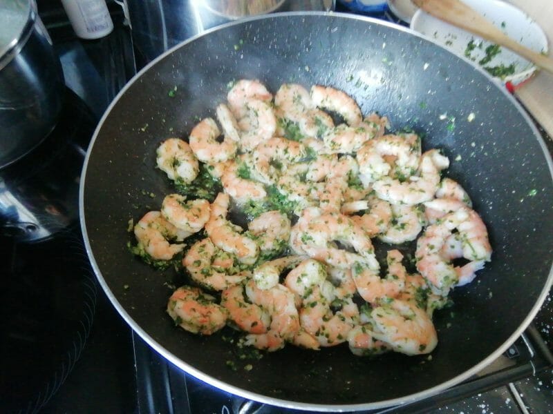 Cliquez pour zoomer ! Crevettes à l’ail Thermomix par tetedecochon