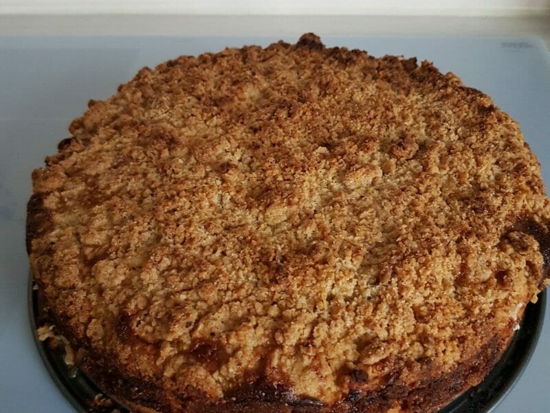 Cliquez pour zoomer ! Tarte aux pommes façon crumble Thermomix par Emma_68