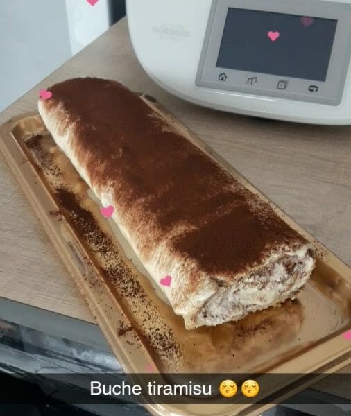 Cliquez pour zoomer ! Bûche Tiramisu Thermomix par cherifa33