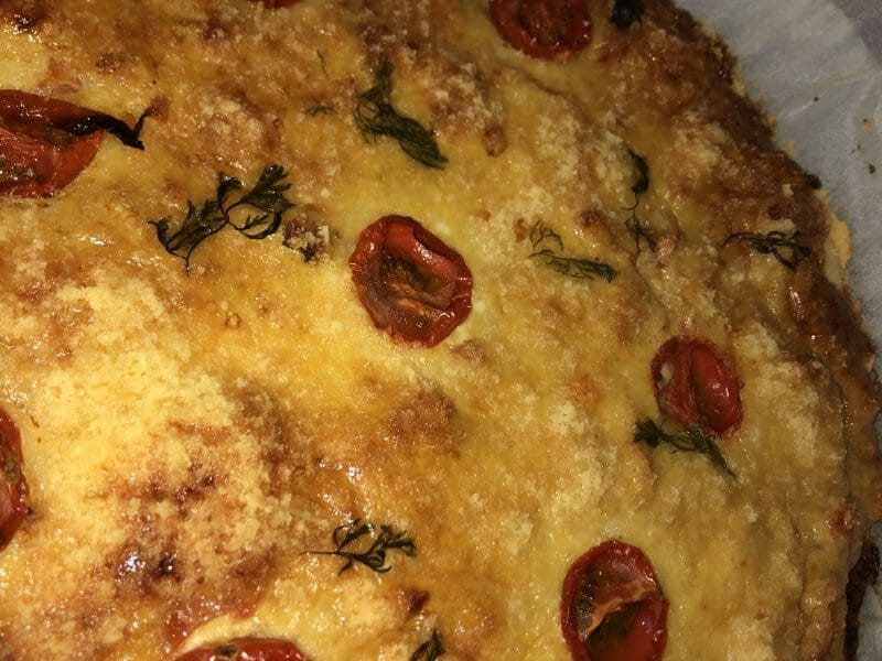 Cliquez pour zoomer ! Tarte au thon, tomate et moutarde Thermomix par Khelissa10