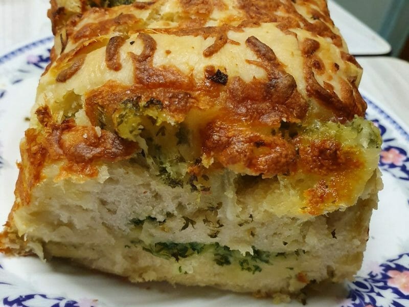 Cliquez pour zoomer ! Pain à l’ail, persil et mozzarella Thermomix par titikamou