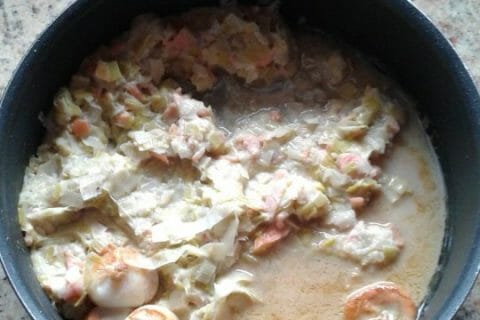 Cliquez pour zoomer ! Saint Jacques aux poireaux au Thermomix