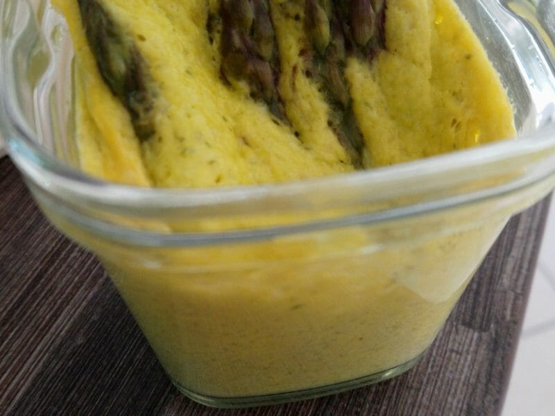 Cliquez pour zoomer ! Flan aux asperges et parmesan Thermomix par Calule