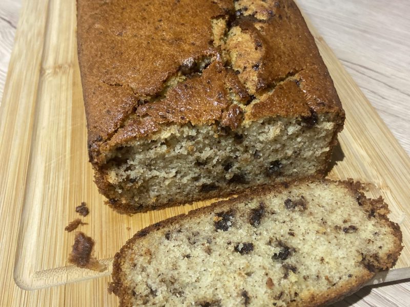 Cliquez pour zoomer ! Cake banane et pépites de chocolat Thermomix par pascale59190