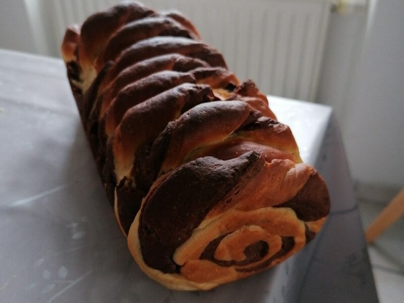 Cliquez pour zoomer ! Brioche marbrée Thermomix par SeseNonoLeoLuka