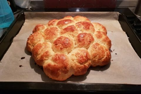 Cliquez pour zoomer ! Brioche tressée à la mie filante au Thermomix