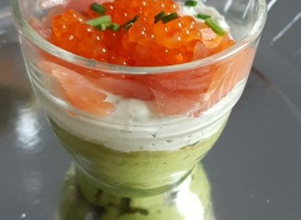 Cliquez pour zoomer ! Verrines saumon avocat au Thermomix