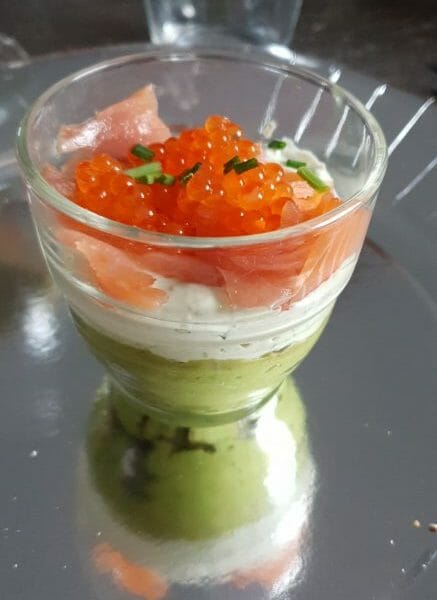 Cliquez pour zoomer ! Verrines saumon avocat Thermomix par Tatoub 🌸