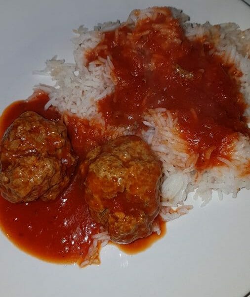 Cliquez pour zoomer ! Boulettes de viandes à la sauce tomate Thermomix par camillouche