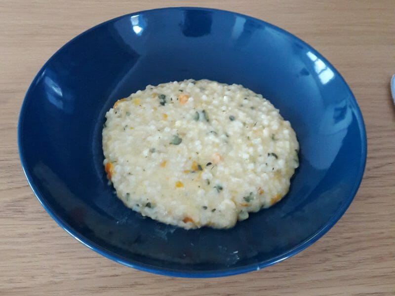 Cliquez pour zoomer ! Risotto carottes et saumon fumé Thermomix par SiffVinci