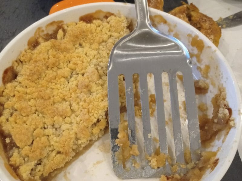 Cliquez pour zoomer ! Crumble aux Pommes Thermomix par Chokymimi