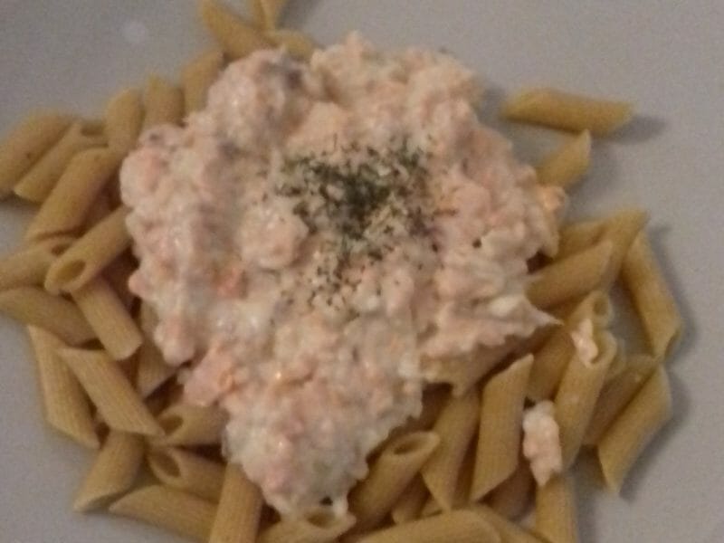 Cliquez pour zoomer ! Spaghettis au saumon fumé Thermomix par Dieselle