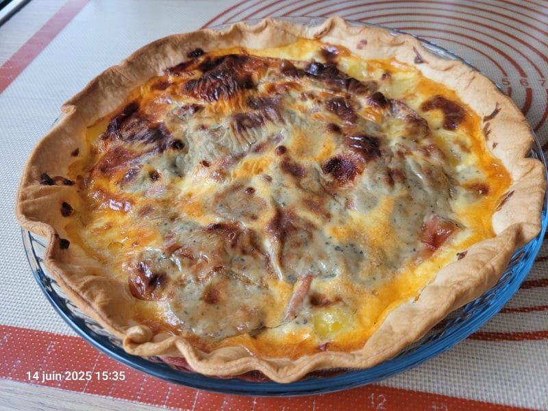 Cliquez pour zoomer ! Tarte gorgonzola et jambon de Parme Thermomix par Sabine
