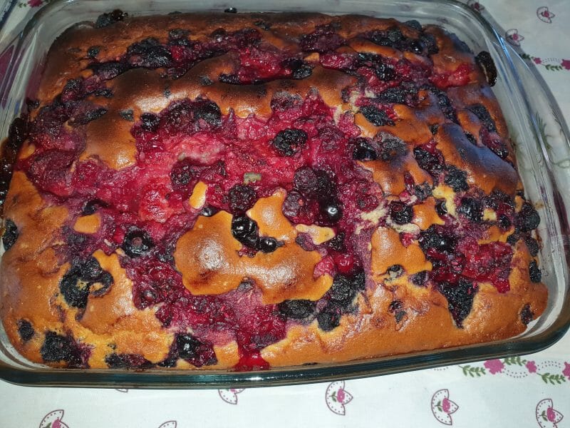 Cliquez pour zoomer ! Bublanina aux fruits rouges Thermomix par jadejade