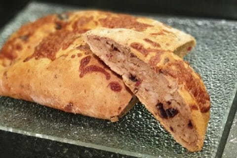 Cliquez pour zoomer ! Fougasse olives et lardons Thermomix par Inda