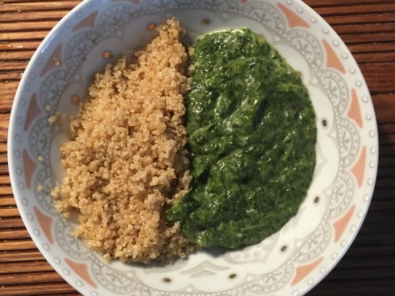 Cliquez pour zoomer ! Épinards frais à la crème Thermomix par itchigoo