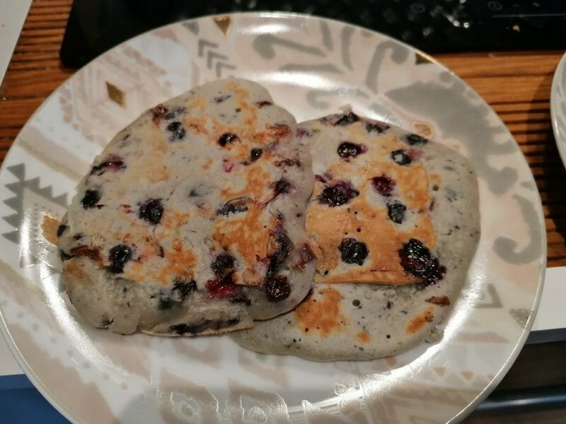 Cliquez pour zoomer ! Pancake myrtilles et pépites de chocolat Thermomix par itchigoo
