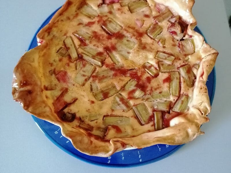 Cliquez pour zoomer ! Tarte à la rhubarbe Thermomix par Sandrine_30