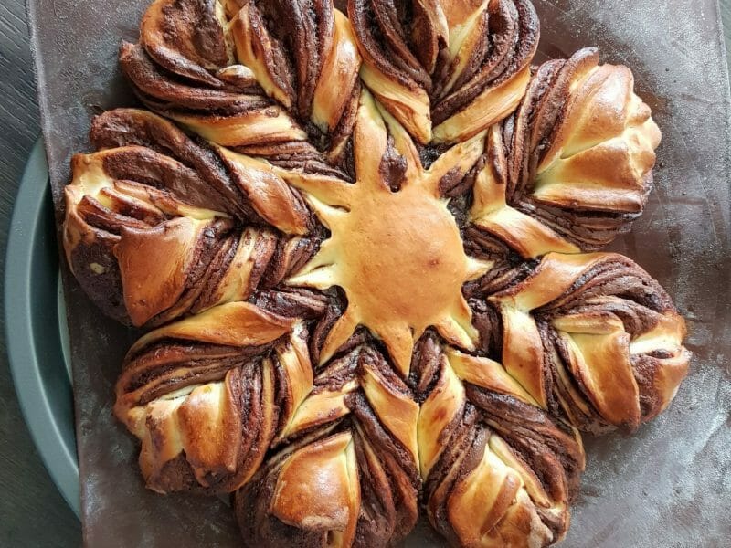 Cliquez pour zoomer ! Brioche étoilée au Nutella Thermomix par MarieJoe6