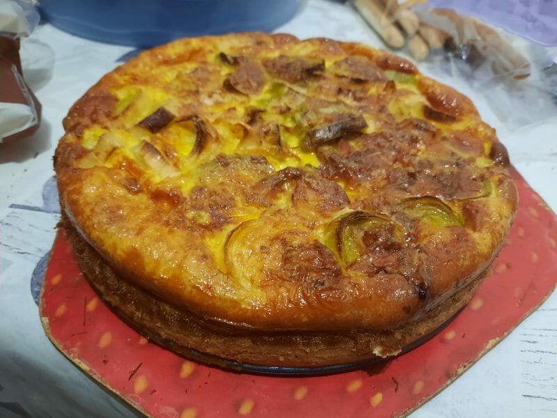 Cliquez pour zoomer ! Gâteau poireaux, lardons et fromage Thermomix par Corelie