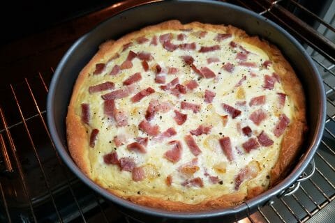 Cliquez pour zoomer ! Zwiebelkuchen – gâteau aux oignons au Thermomix