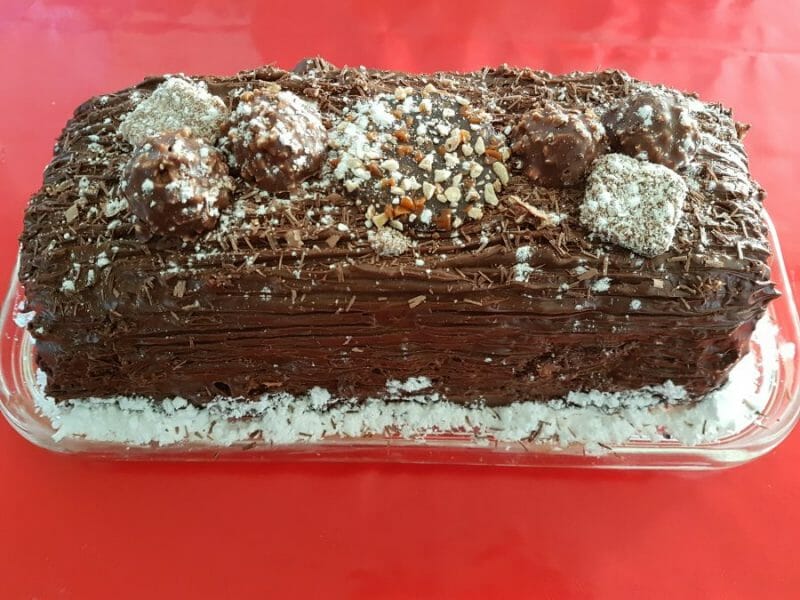 Cliquez pour zoomer ! Bûche Ferrero Rocher Thermomix par Gigimomix